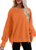 SHEWIN Oversized Reverse Seam Sweatshirt - Casual (Style RKPR)
