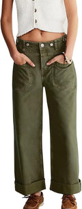 Allimy Womens High Waisted Straight Leg Baggy Boyfriend (Style J5X6)