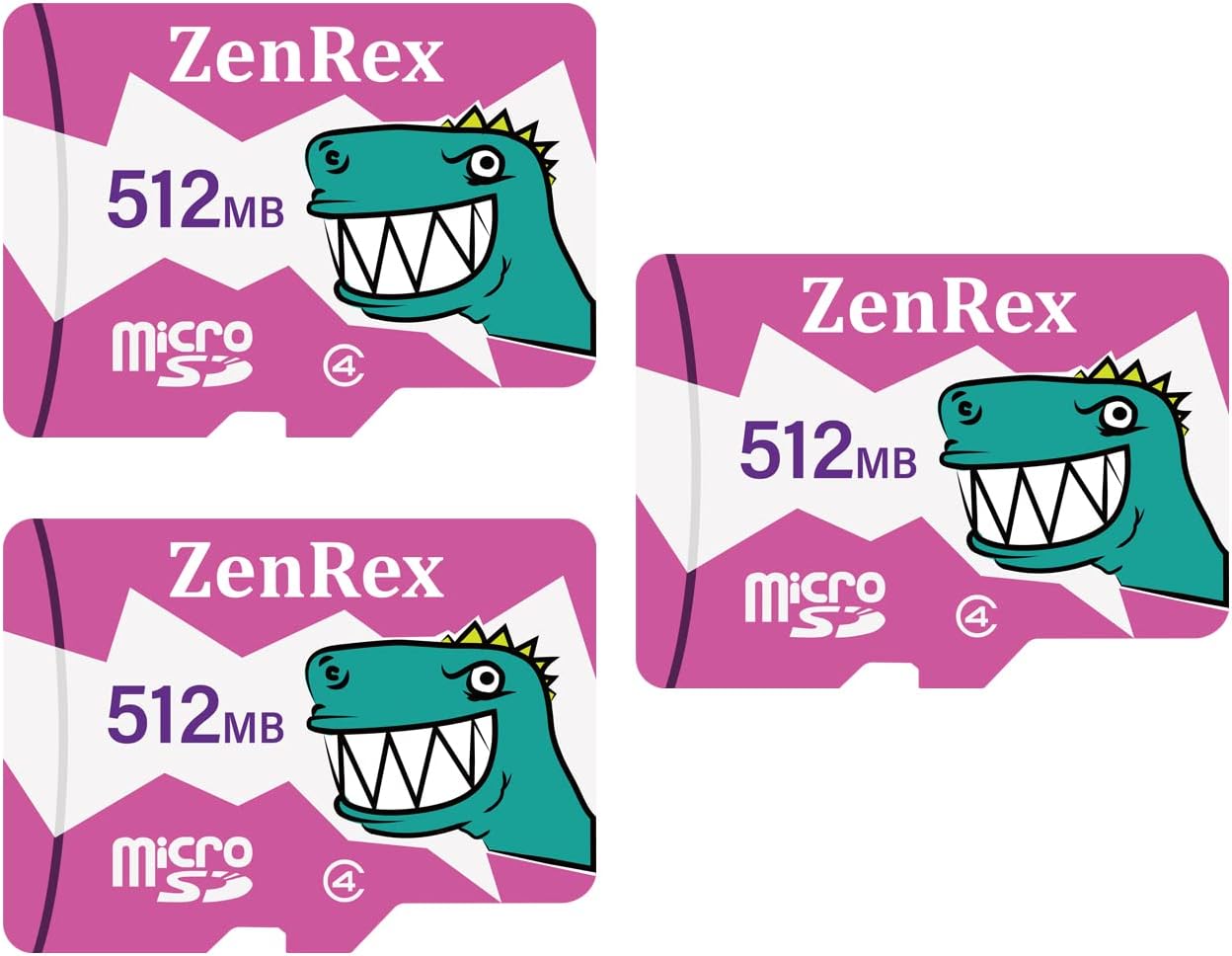 ZenRex 512MB Memory Cards 3-Pack for Efficient Data Storage