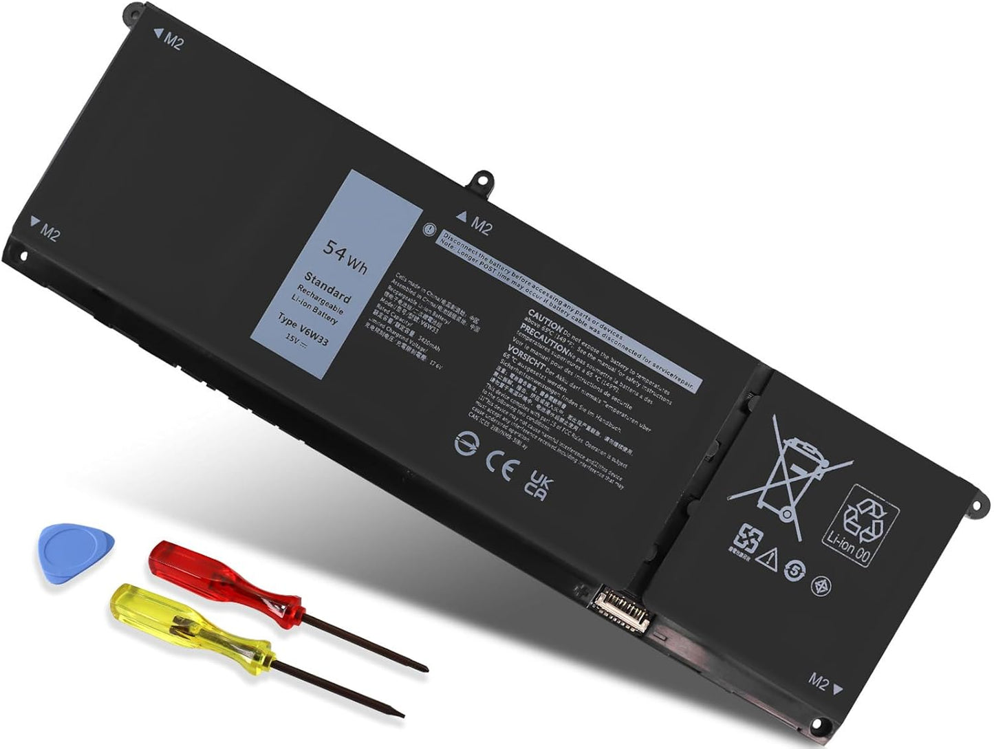 V6W33 Battery Replacement for Dell Inspiron and Vostro Laptops