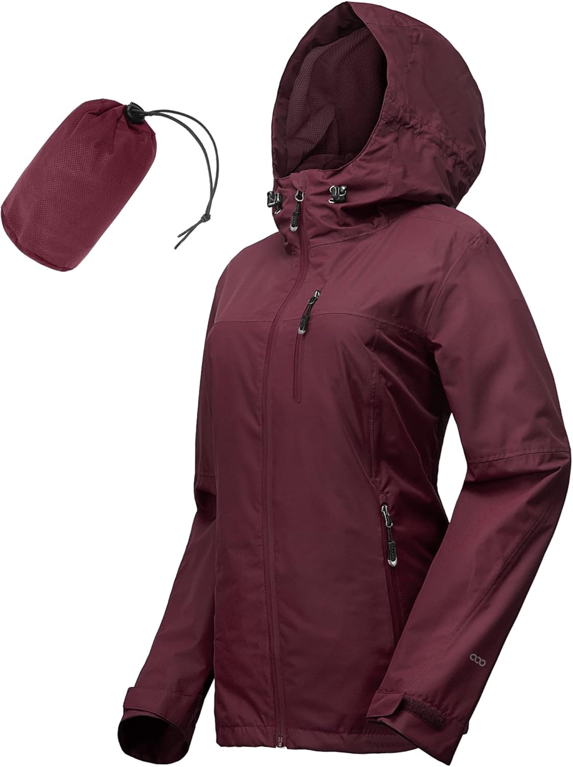 33,000ft Packable Rain Jacket for Women - Lightweight Waterproof