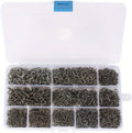1600PCS Barbed Fishing Hooks with Holes - Complete Bass Hook Kit