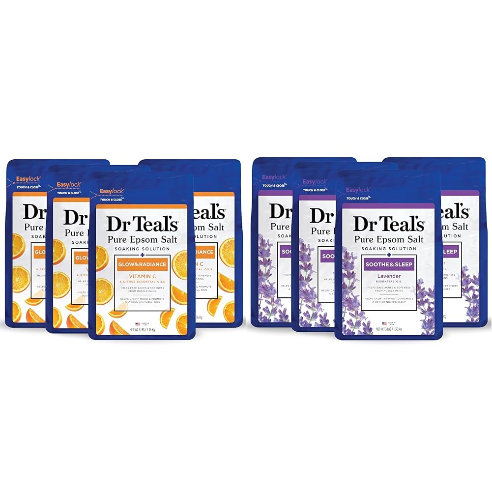 Dr Teal's Epsom Salt Soak with Vitamin C & Lavender for Relaxation