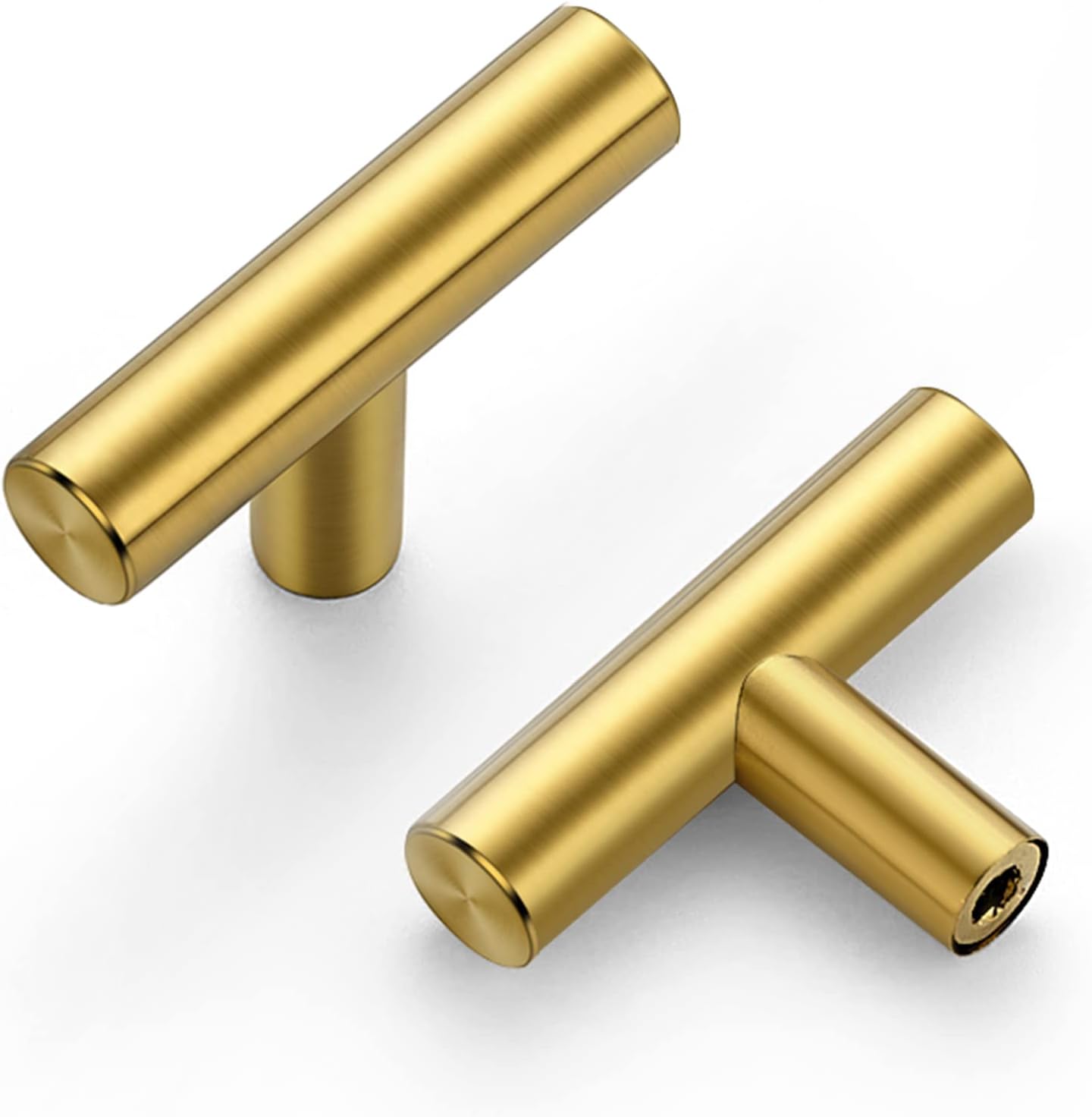 Ravinte 2ft' Cabinet Handles in Brushed Brass for Modern Kitchens