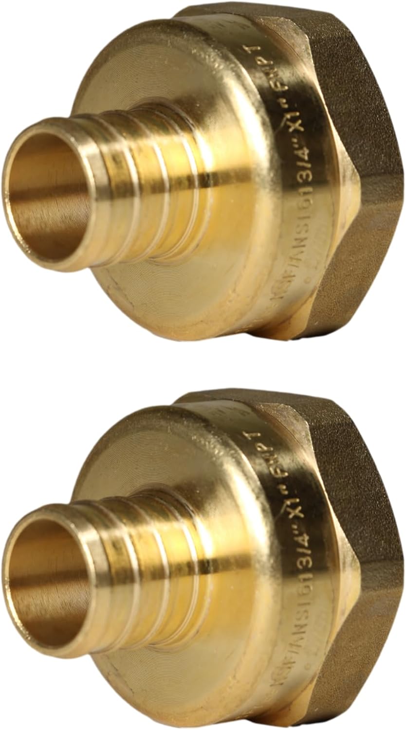 XFITTING 3/4 inch Pex x 1 inch Female NPT Adapter for Plumbing