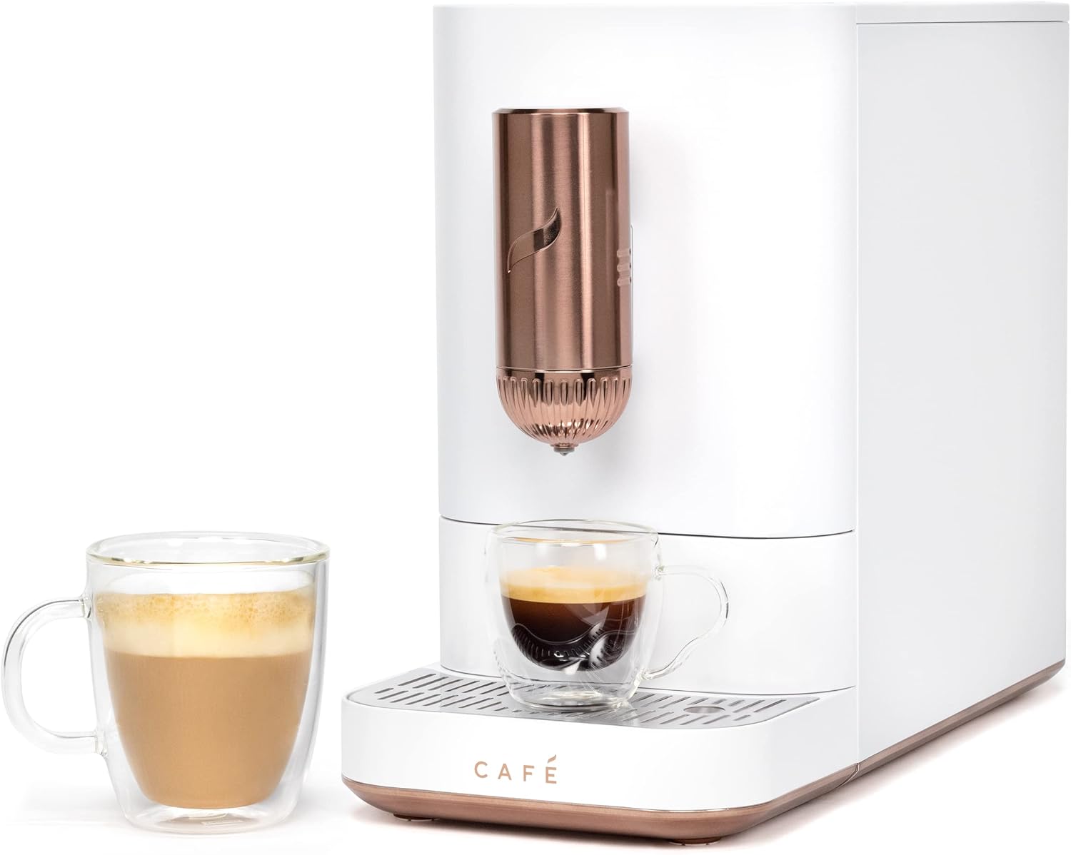 Caf Affetto Espresso Maker | Brew in 90s | 20 Bar Pump | WiFi | Matte White