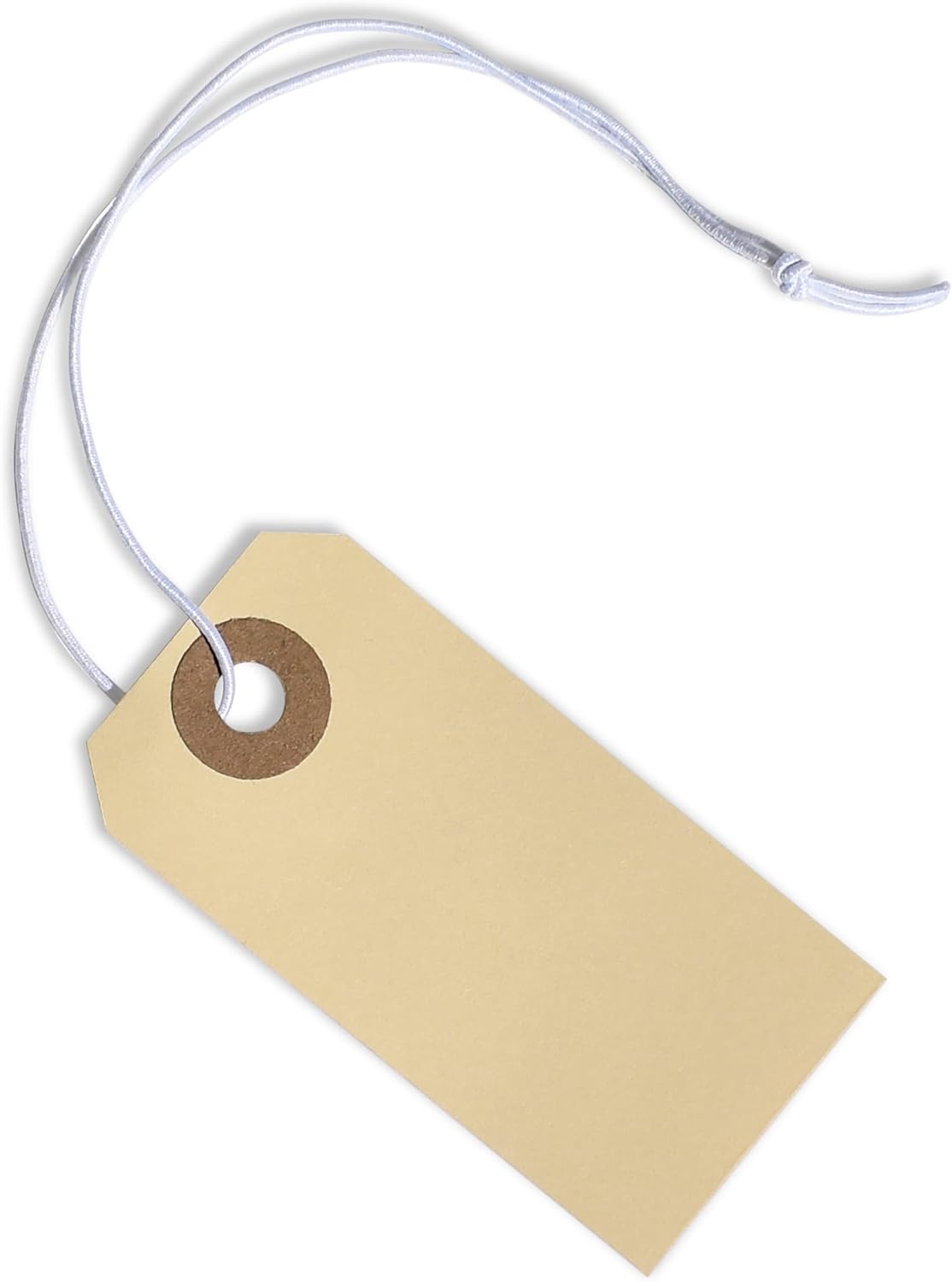 Paper Tags with Strings Attached Elastic - Durable Shipping Labels