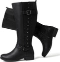 Luoika Women's Extra Wide Calf Knee High Boots - Wide Fit Comfort in