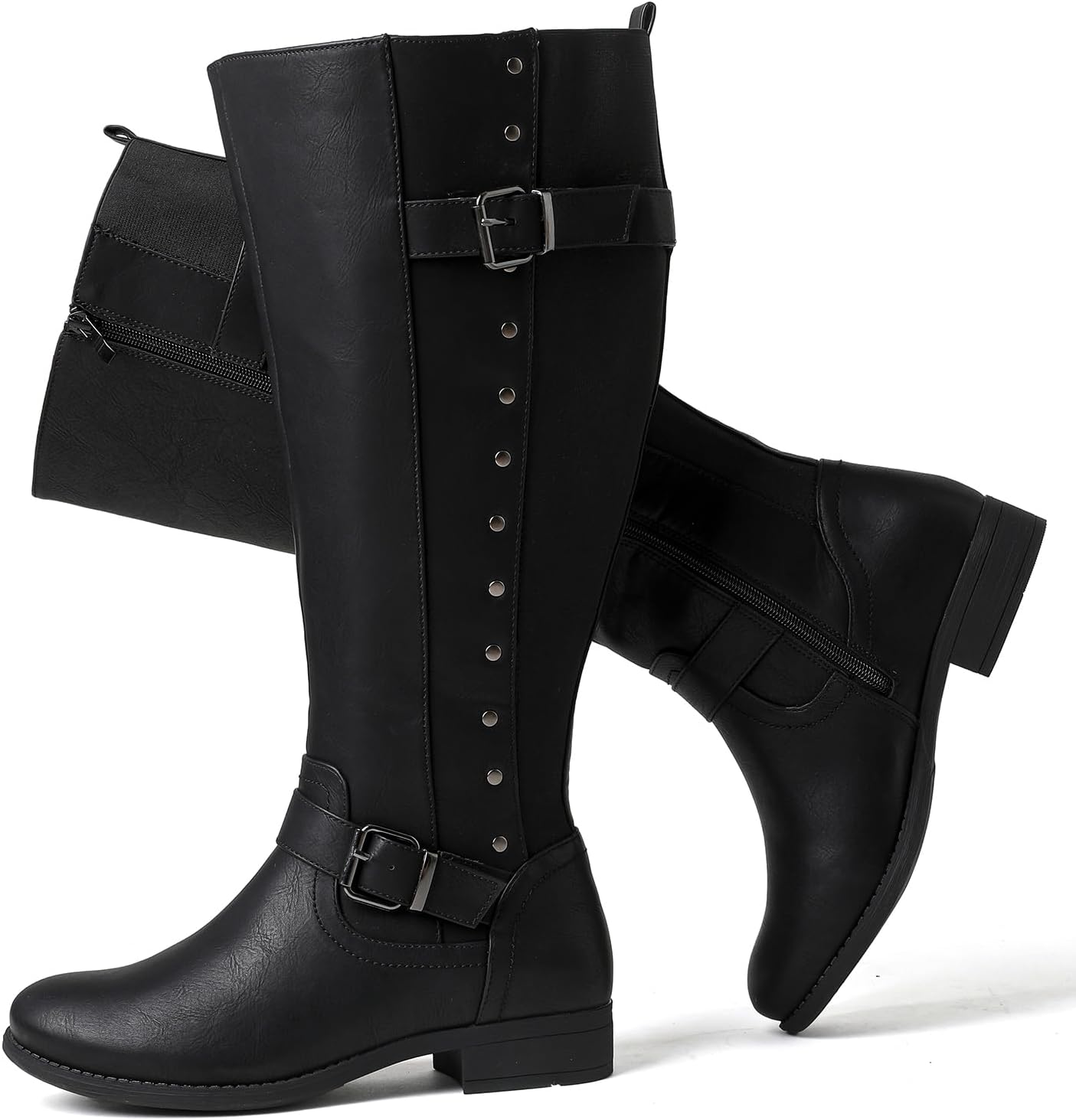 Luoika Women's Extra Wide Calf Knee High Boots for Comfort