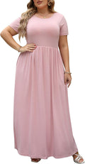 Nemidor Plus Size Maxi Dress for Curvy Women (Style SLCM)