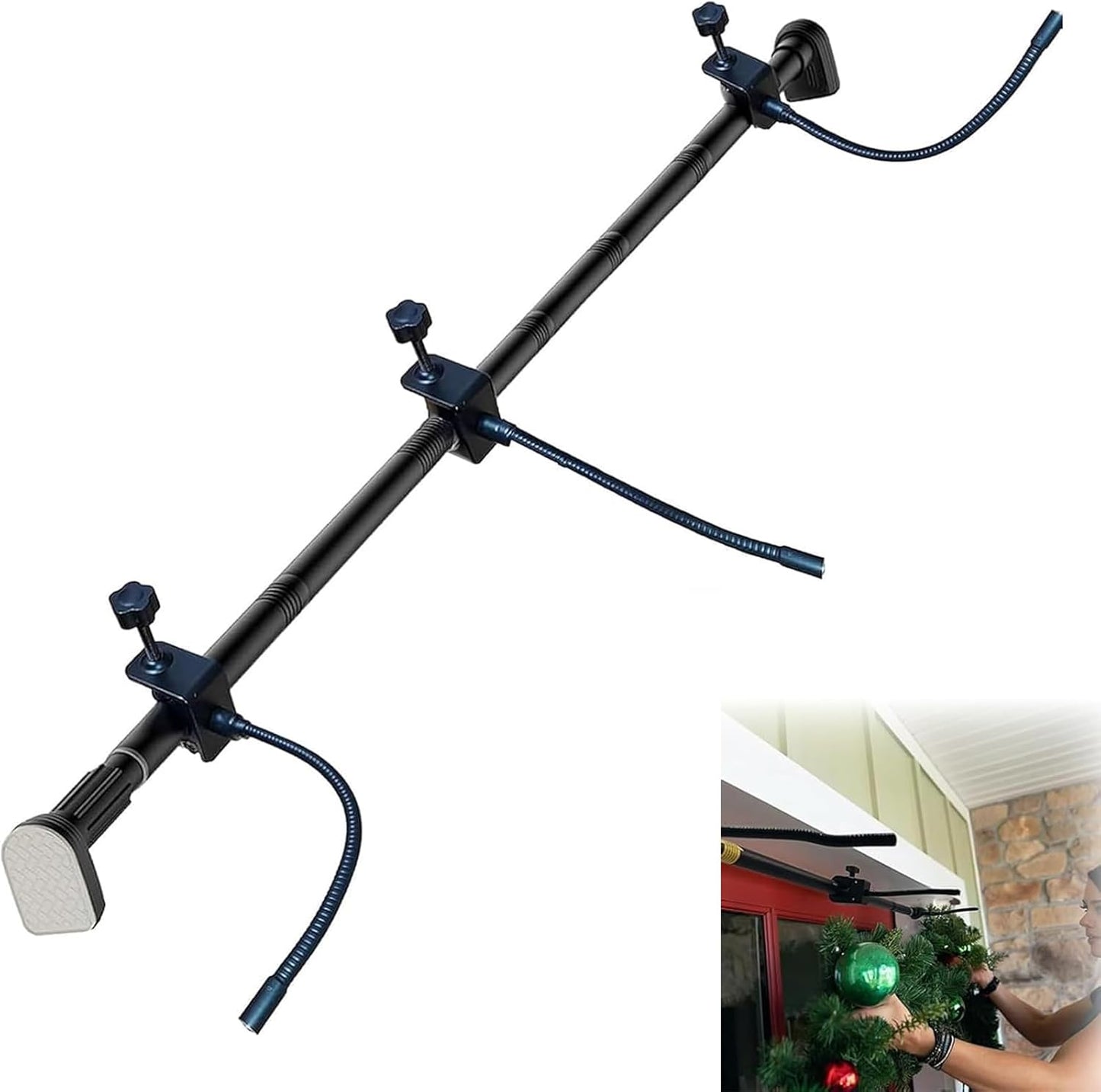 Adjustable Garland Hanger for Front Door - Heavy-Duty Holder