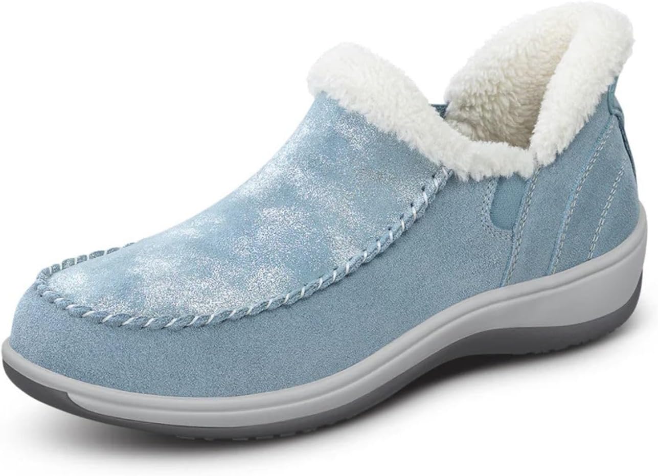Orthofeet Women's Orthopedic Leather Lorin Hands-Free Slipper Review