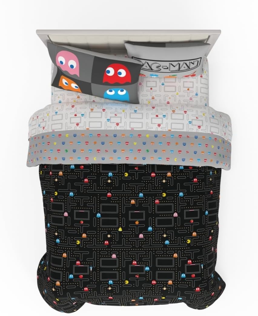 Pac-Man Gaming Bedding Set for Full Size Bed by Franco
