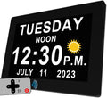 MASSII 19 Alarms Digital Talking Clock for Seniors and Kids
