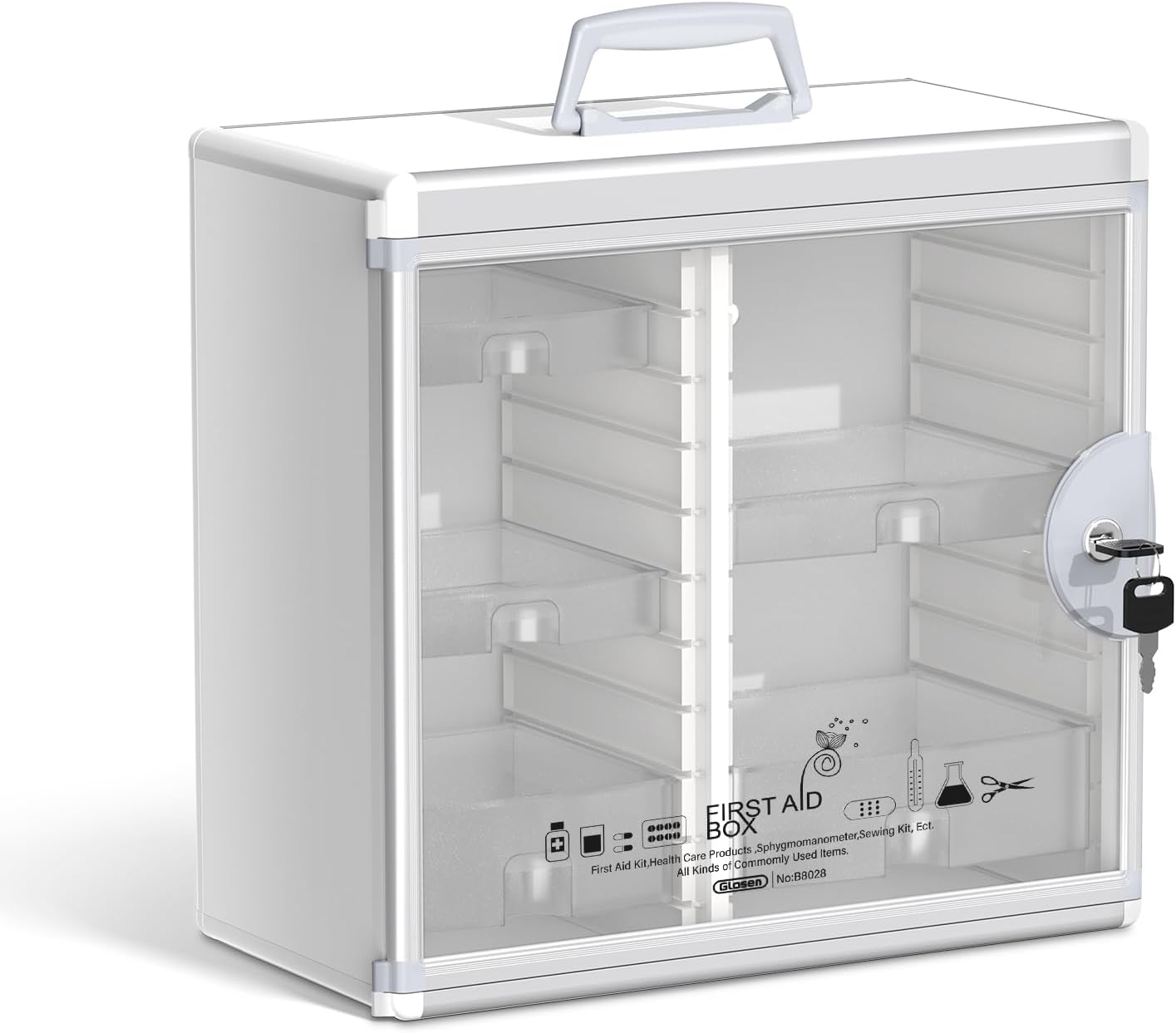 Locking Medicine Cabinet Wall Mounted for Safe Storage Solutions