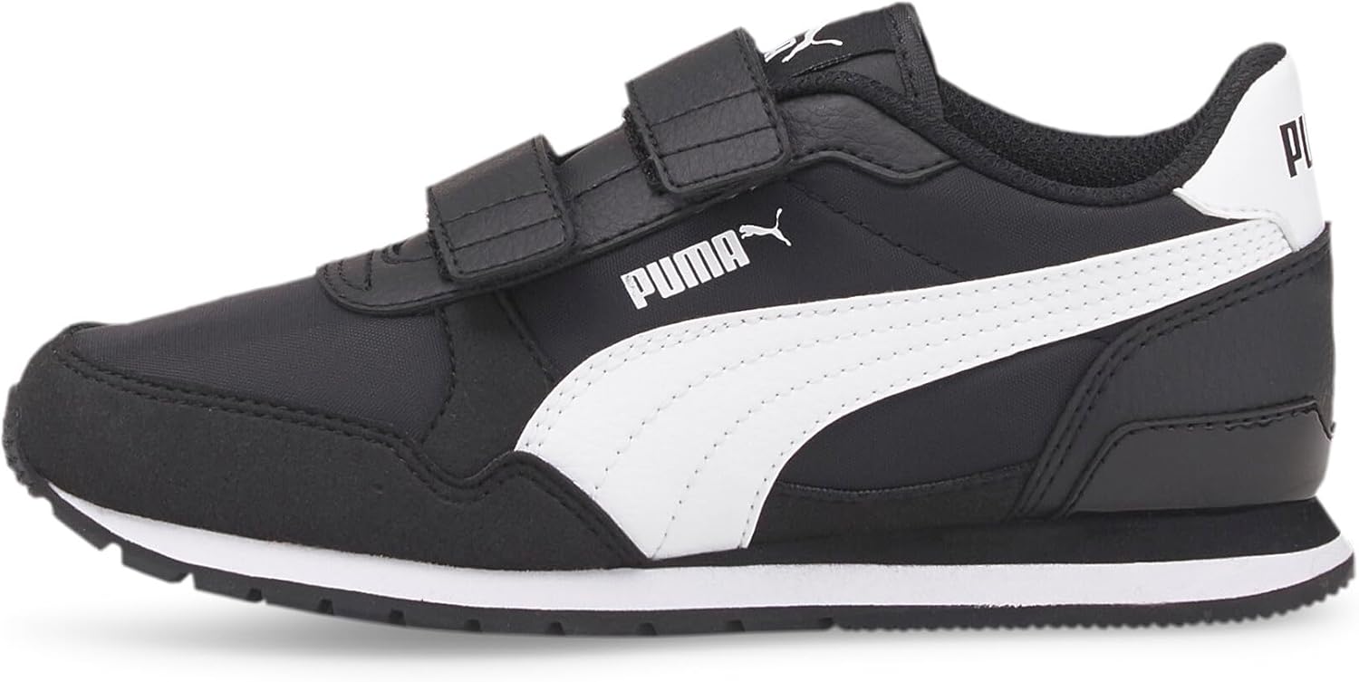 PUMA Kids' St Runner Hook and Loop Sneakers for Active Play