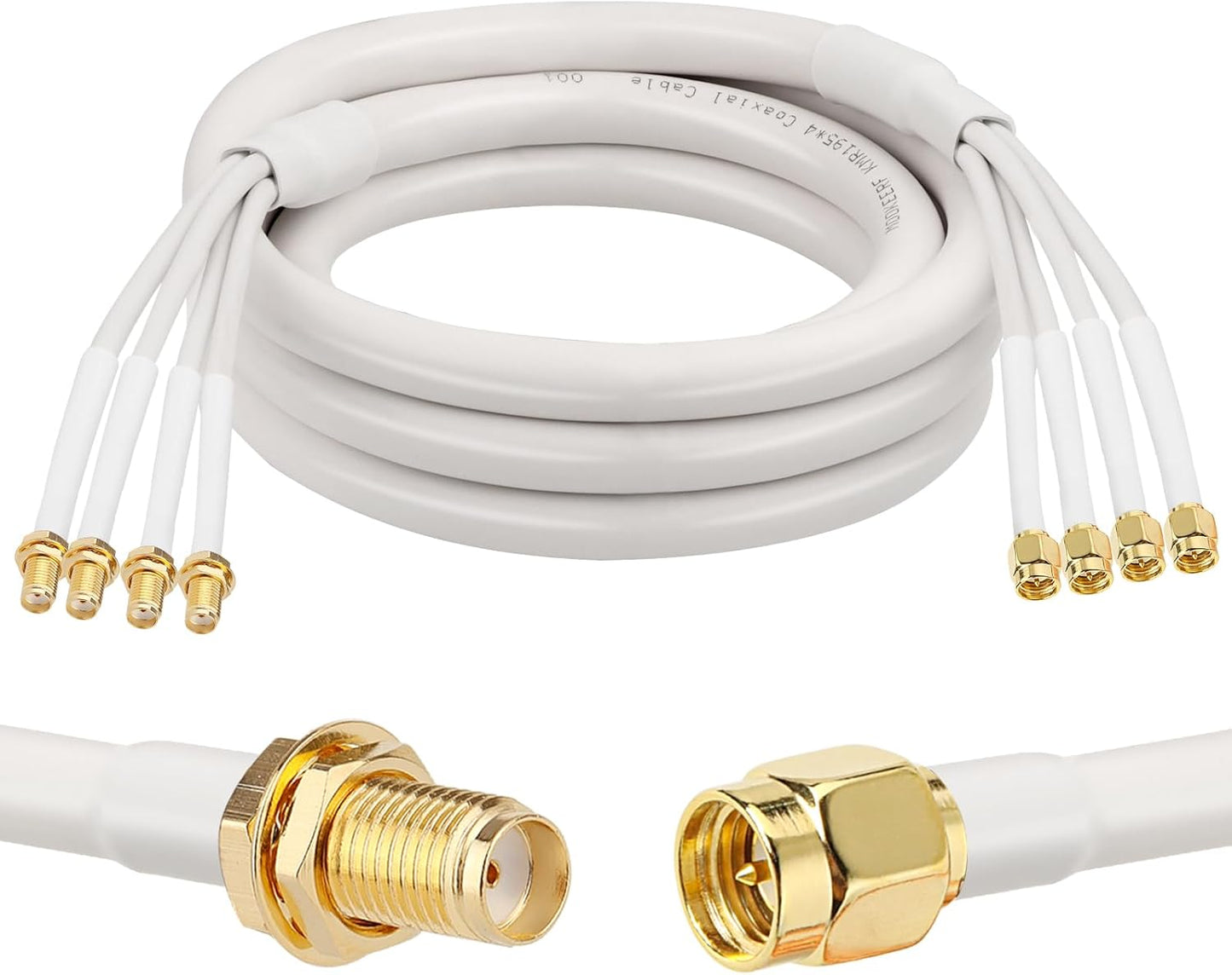 SMA Extension Cable - 6FT Ultra Low-Loss Coax Cable for 5G