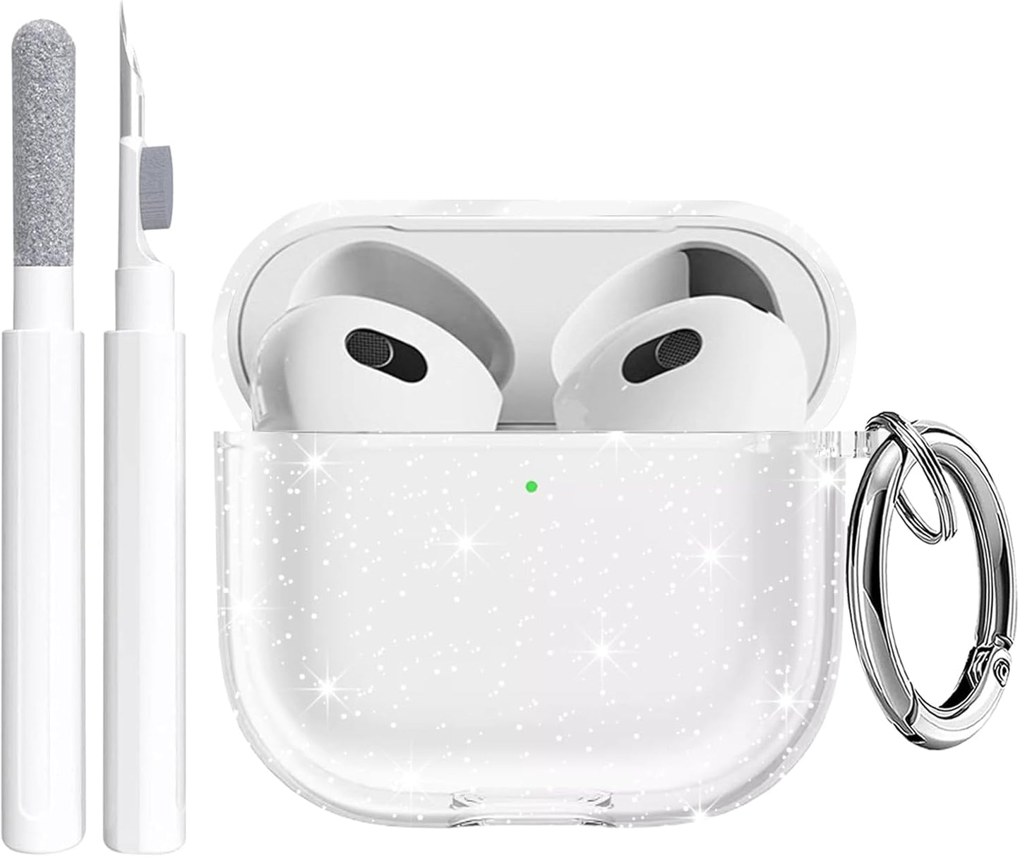 Maxjoy Glitter Silicone Airpods 4 Case + Cleaner Kit!