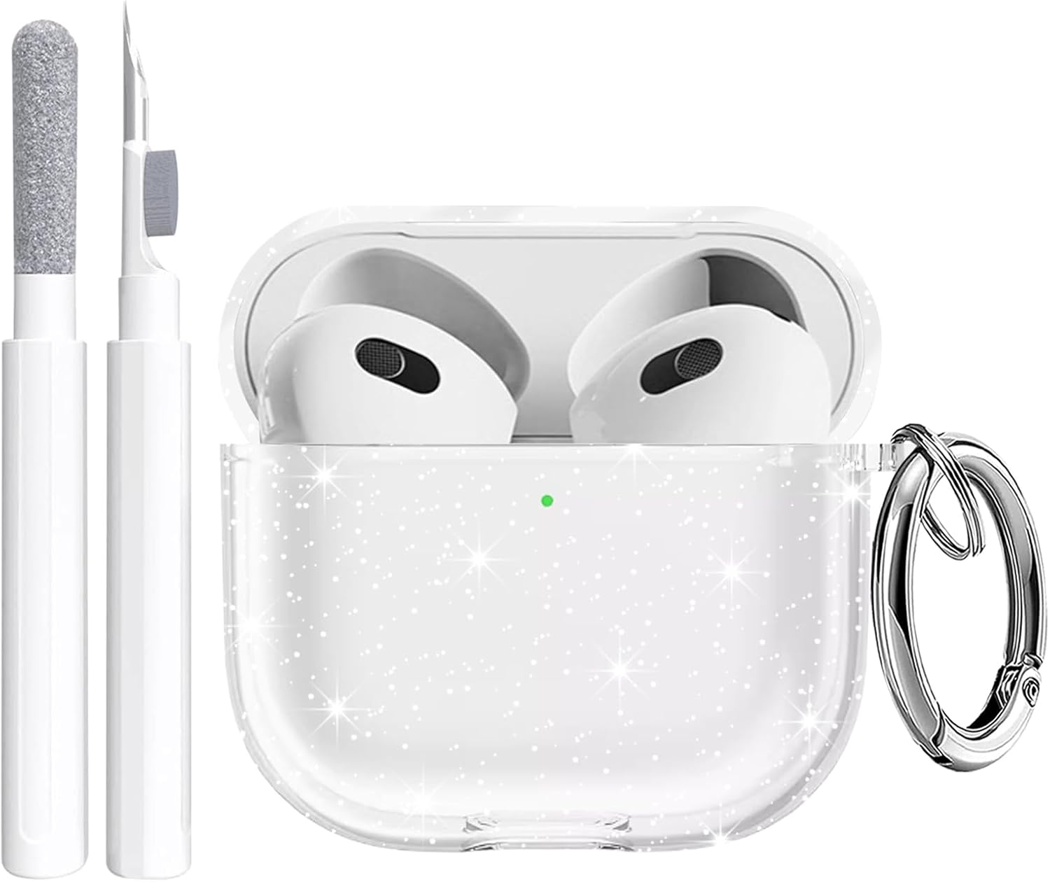 Maxjoy Glitter Silicone Airpods 4 Case + Cleaner Kit!