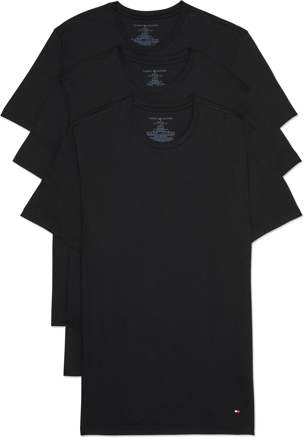 Tommy Hilfiger Men's Cotton Classics Crewneck Undershirts 3-Pack