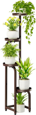 Corner Plant Stand 4 Tier Tall Metal Plant Shelf - Compact Corner Fit