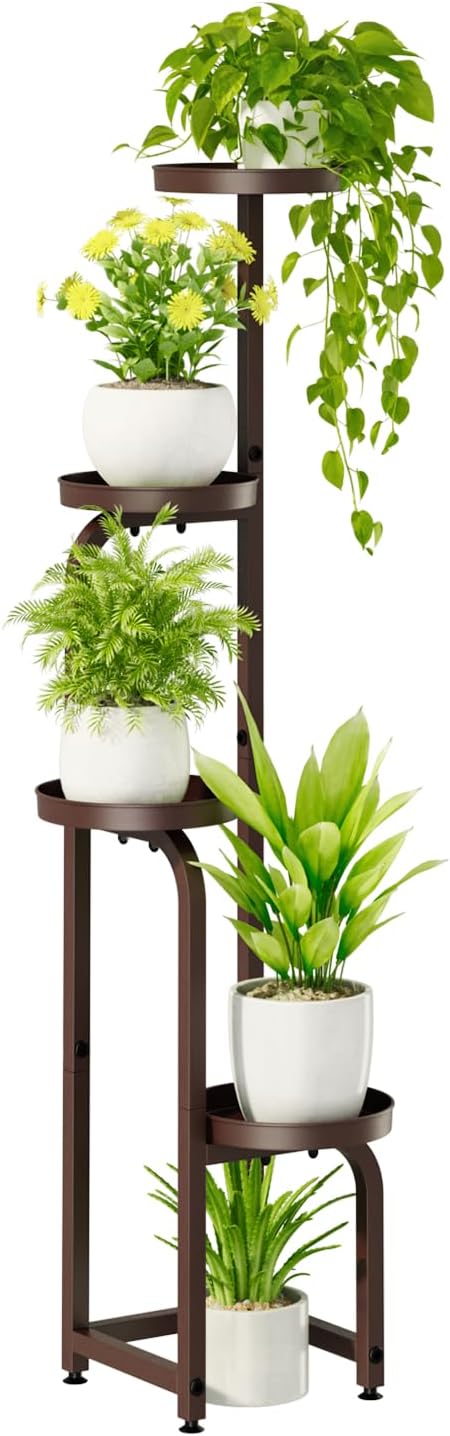 Bamworld Corner Plant Stand for Indoor and Outdoor Use