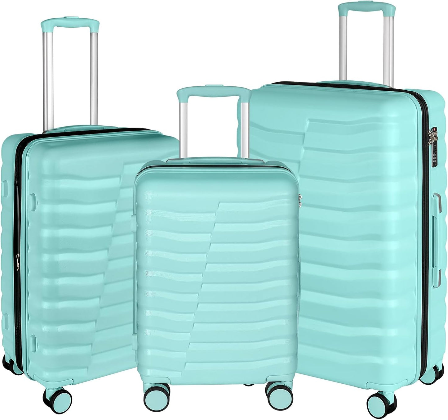 Lightweight Luggage Set with Spinner Wheels & TSA Lock