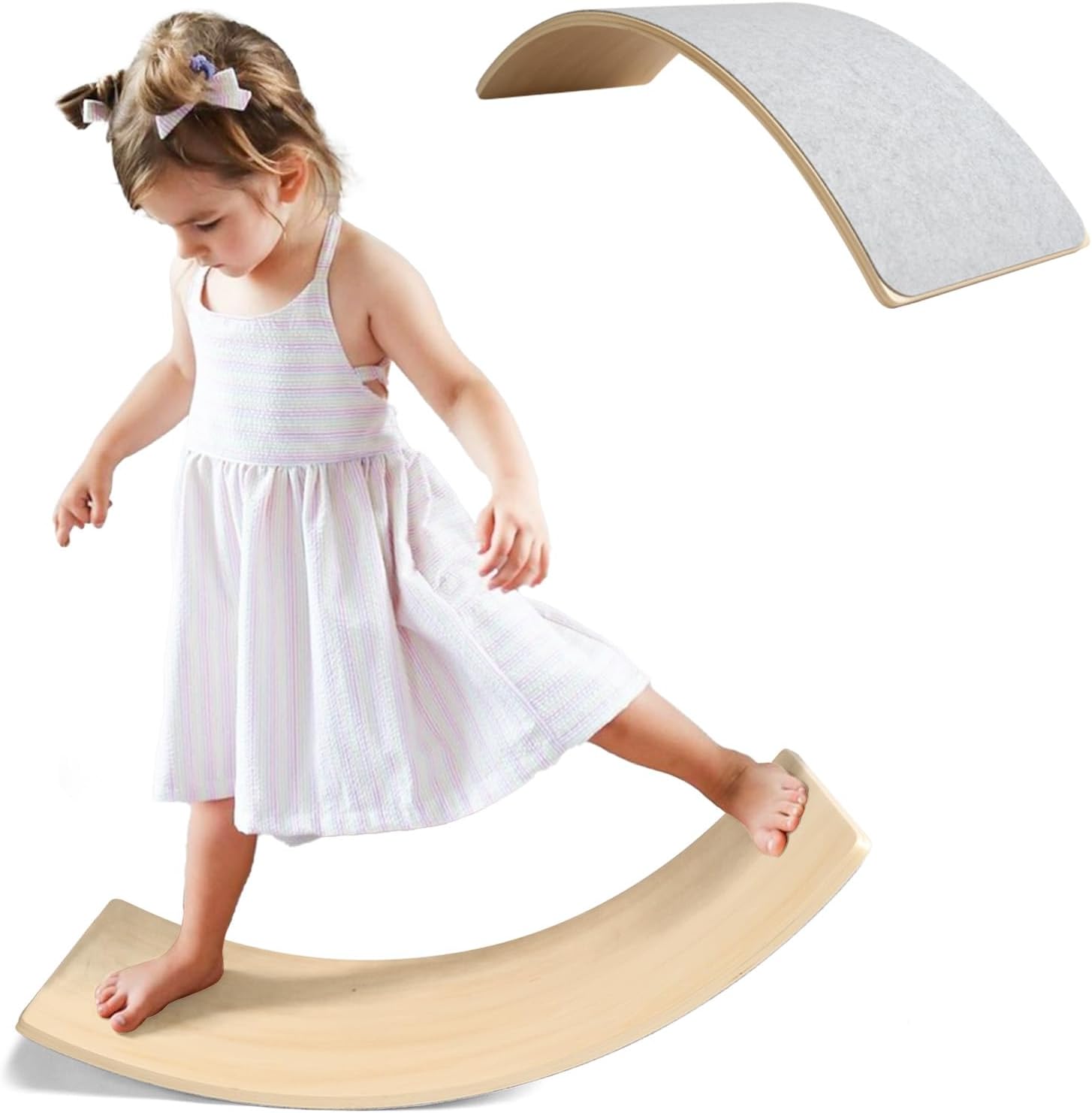 Gentle Monster Wooden Wobble Balance Board for Kids and Adults