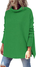 LILLUSORY Women's Mock Turtleneck Sweater for Everyday Fashion