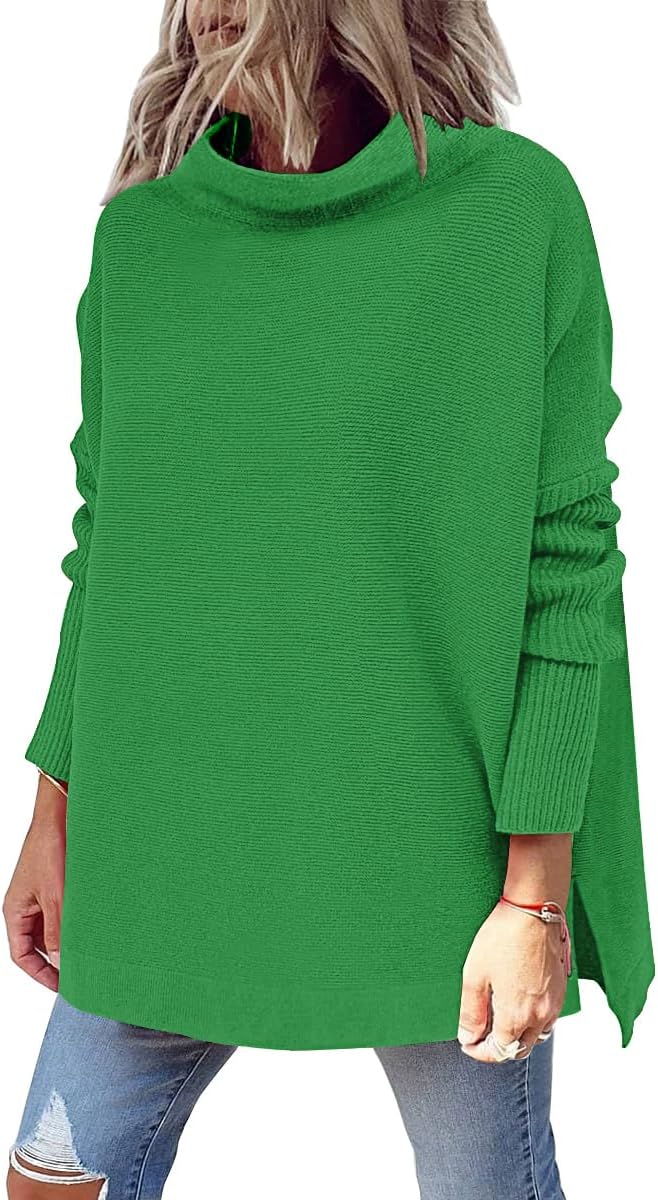 LILLUSORY Women's Mock Turtleneck Sweater for Casual Style