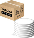 TALOYA Flush Mount Ceiling Light 10 in 18W 5000K - Slim 8 Pack