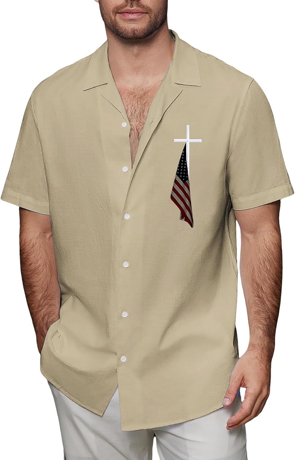 Independence Day Flag Shirt: Lightweight & Stylish