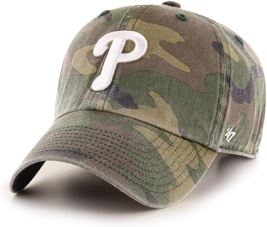 47 MLB Unisex-Adult Camo Clean Up Adjustable Hat for Fans