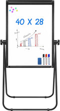 Stand White Board 40x28 Magnetic Dry Erase Flipchart - Adjustable