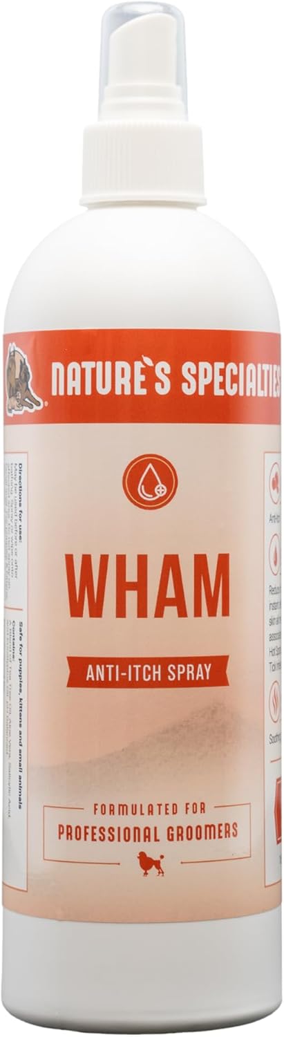 Wham Anti-Itch Medicated Dog Spray for Instant Relief and Care