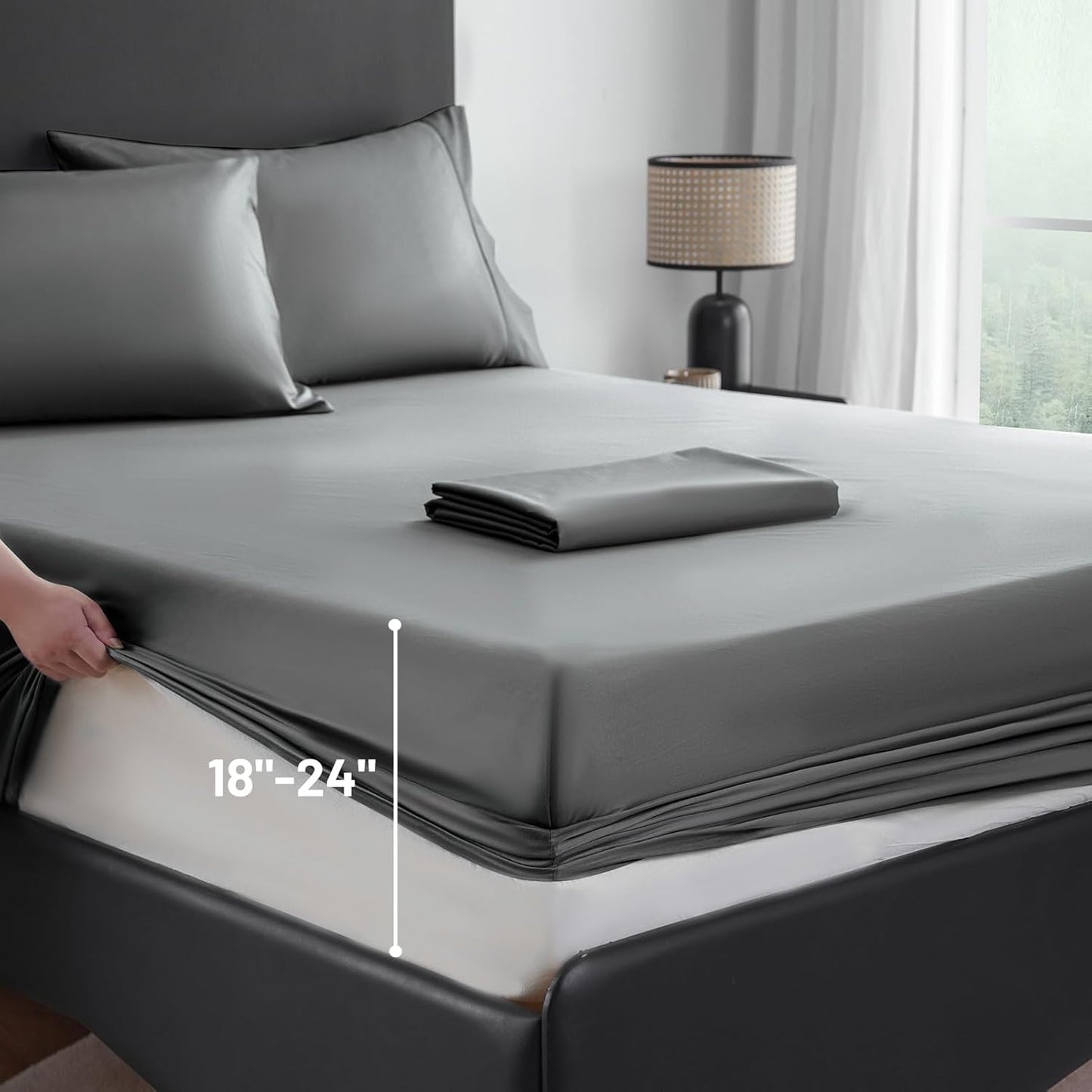Extra Deep Pocket Queen Sheets - 1000 Thread Count Cotton Set