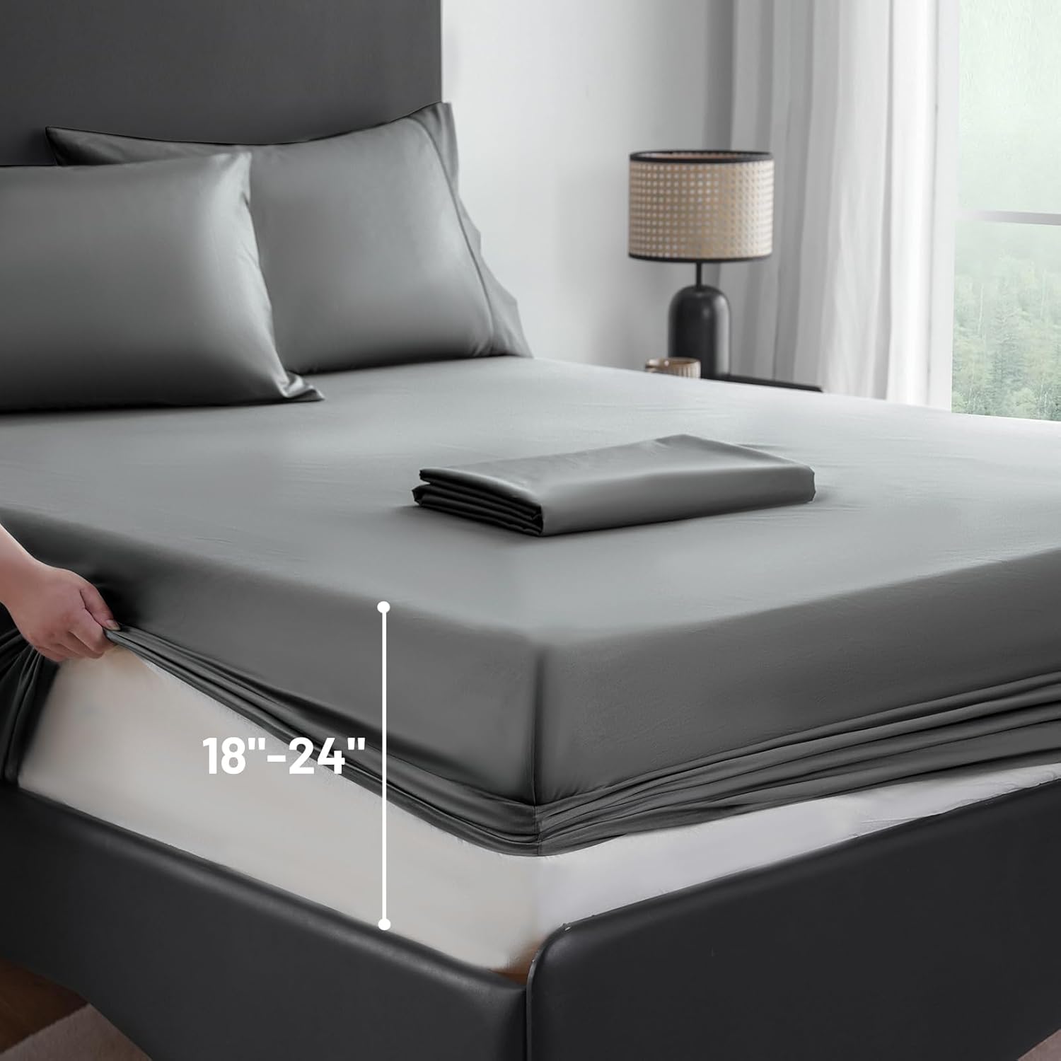 Extra Deep Pocket Queen Sheets - 1000 Thread Count Cotton Set
