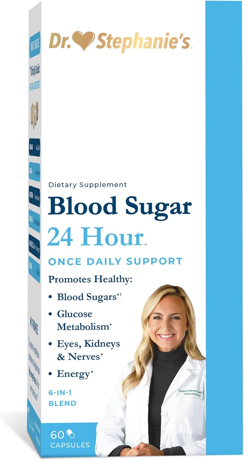 Blood Sugar 24 Hour Supplement - 6 in 1 Formula for Wellness