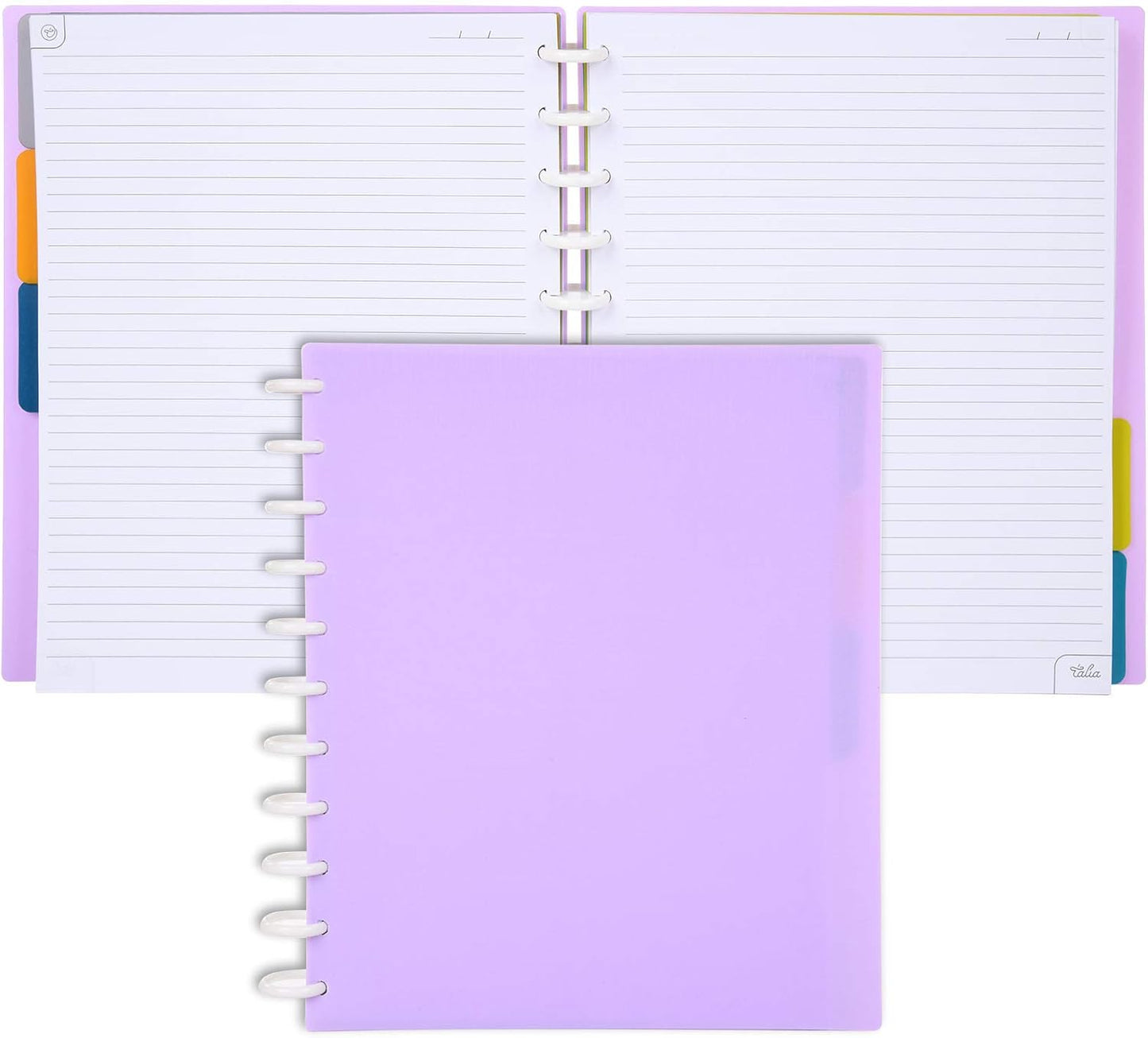 Talia Discbound Notebooks - Customizable Planner in Lavender