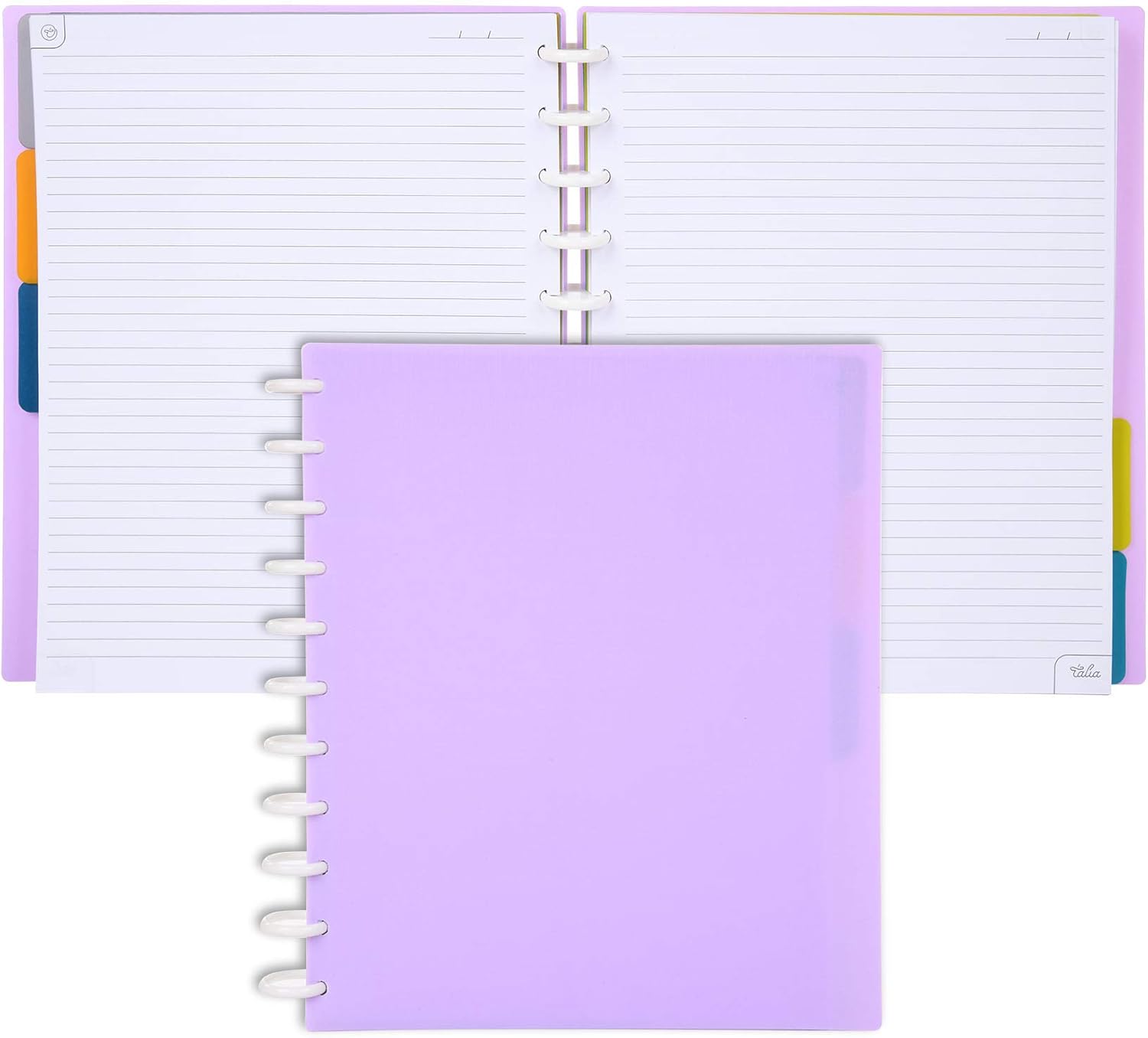 Talia Discbound Notebooks - Customizable Planner in Lavender