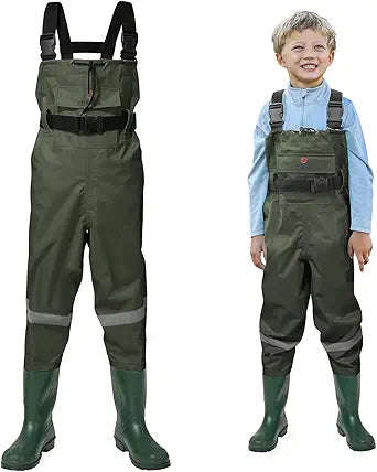 HISEA Kids Chest Waders for Youth Fishing and Outdoor Fun