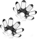 LED Garage Light 2Pack 50000LM with 8 Deformable Panels - Bright