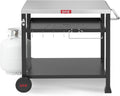 3-Shelf Outdoor Grill Table Pizza Oven Table for Outside - Movable