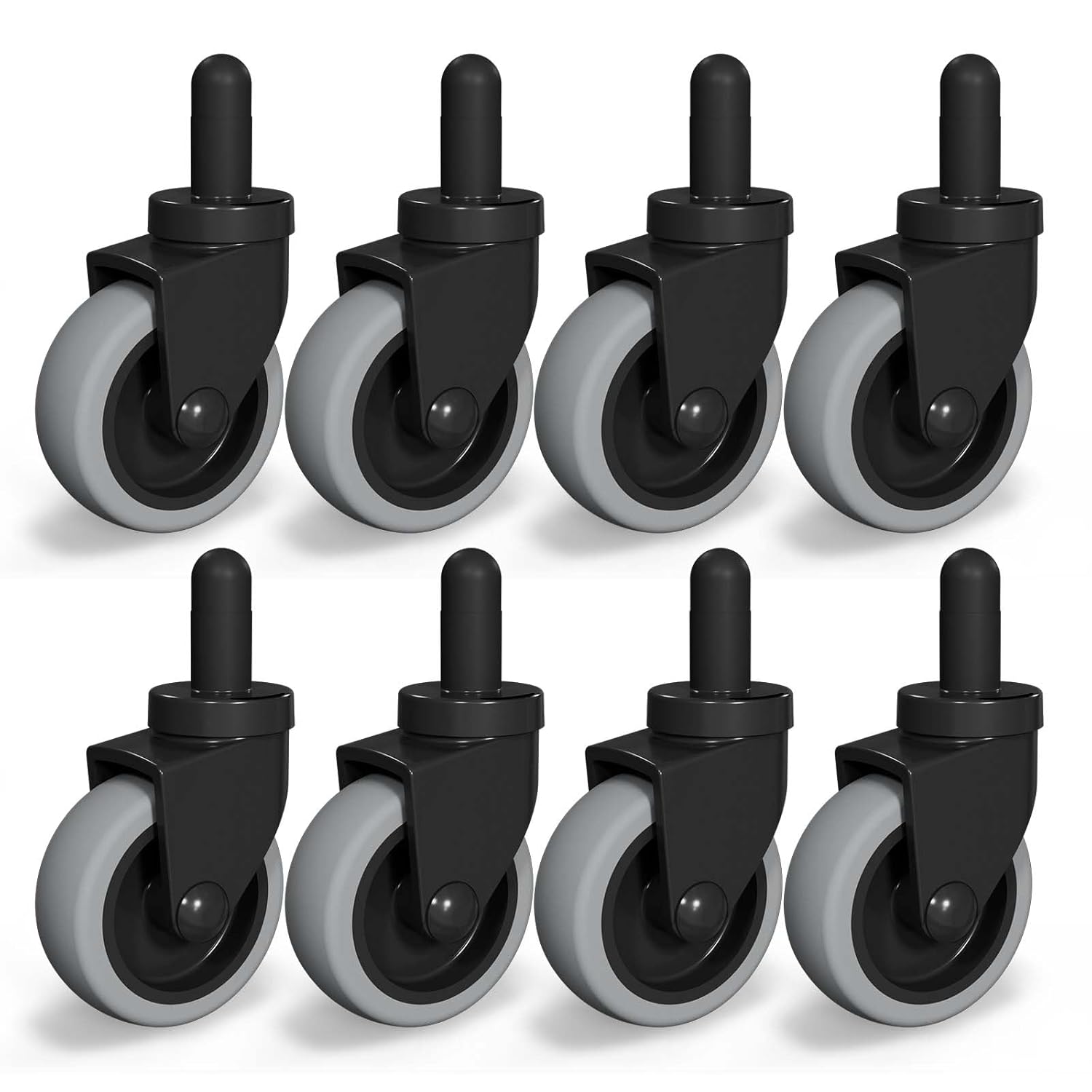 AAGUT Mop Bucket Replacement Casters 3in Set of 8 for Easy Use