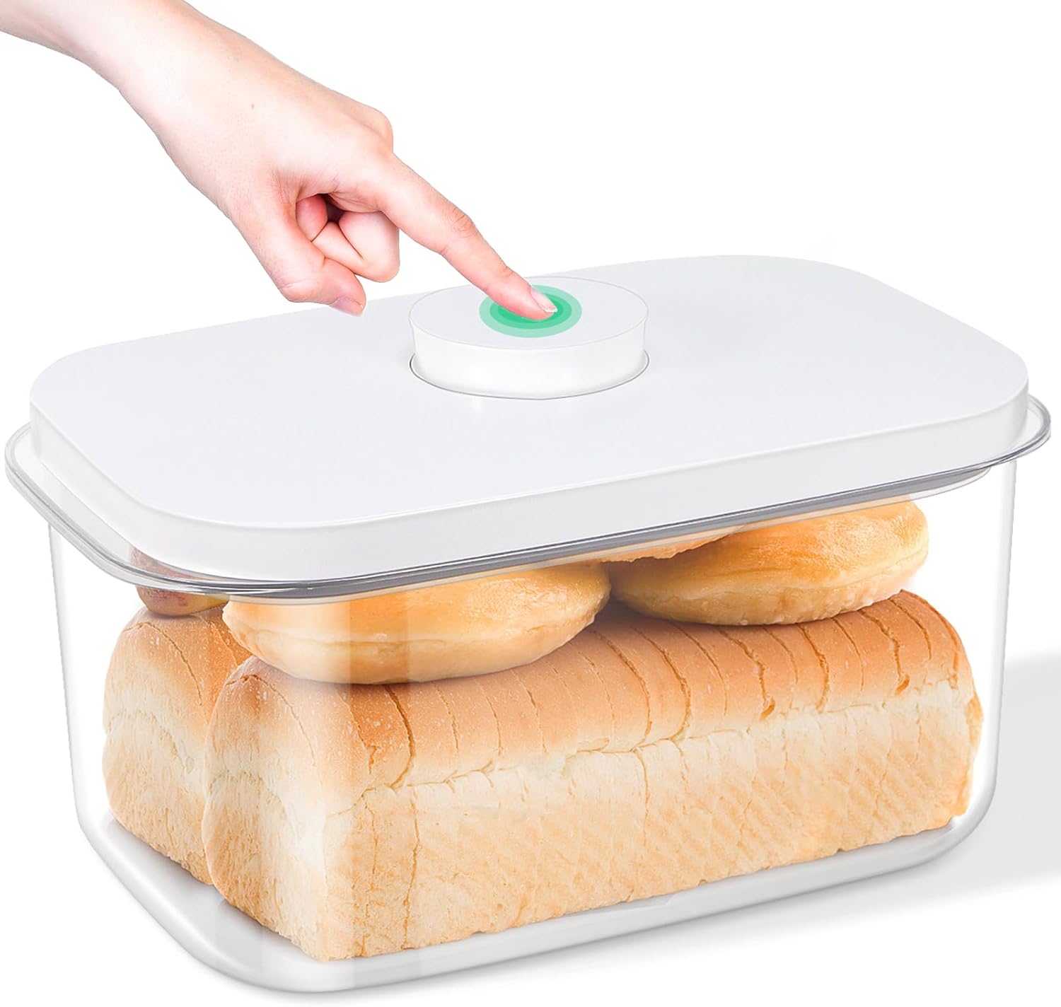 Large Bread Box with Easy-Carrying Handles for Kitchen Use