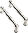 Solid Heavy Duty 10 Pack 3-1/2 in Polished Nickel Cabinet Pulls