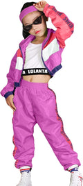 Girls Dance Clothing Set in Bright Green - Hip Hop & Jazz Performance