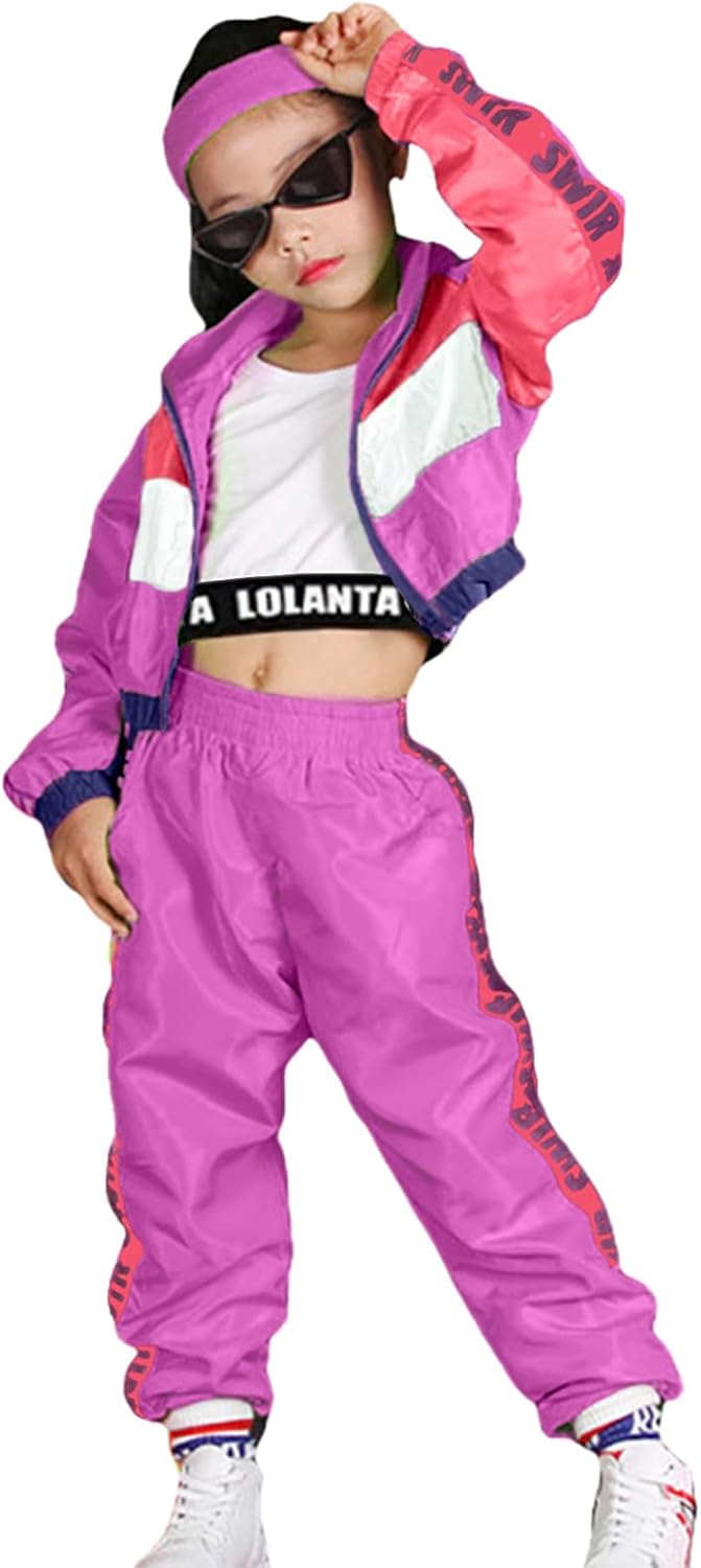 Girls Dance Clothing Set for Hip Hop and Jazz Performance Wear