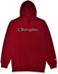 Champion Mens Hoodies Big and Tall - Warm Embroidered Pullover cold