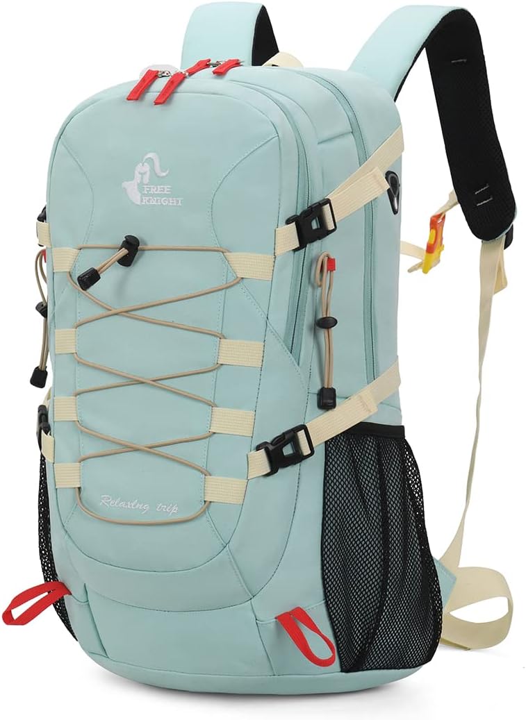 Waterproof 40L Hiking Backpack with Rain Cover - Milk Green